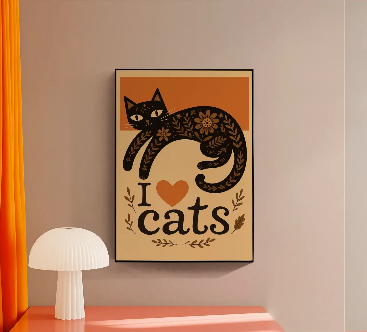i love cat acrylic glass by Nayara