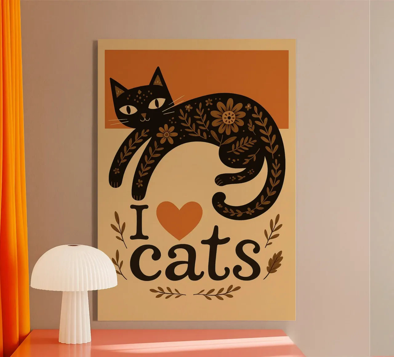 i love cat acrylic glass by Nayara