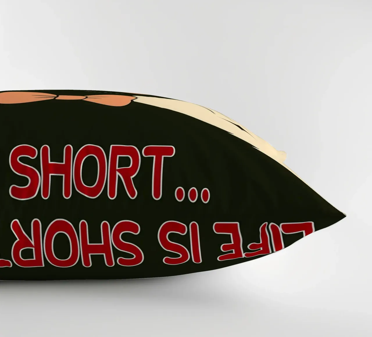 life is short spoil your cat decorative cushion by Nayara