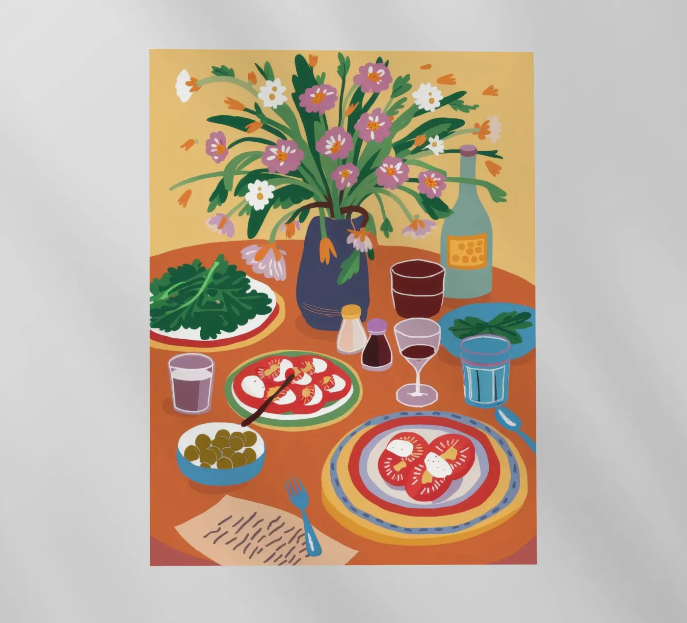 Festive Table Spread pellicola backlit da Pake Nebula