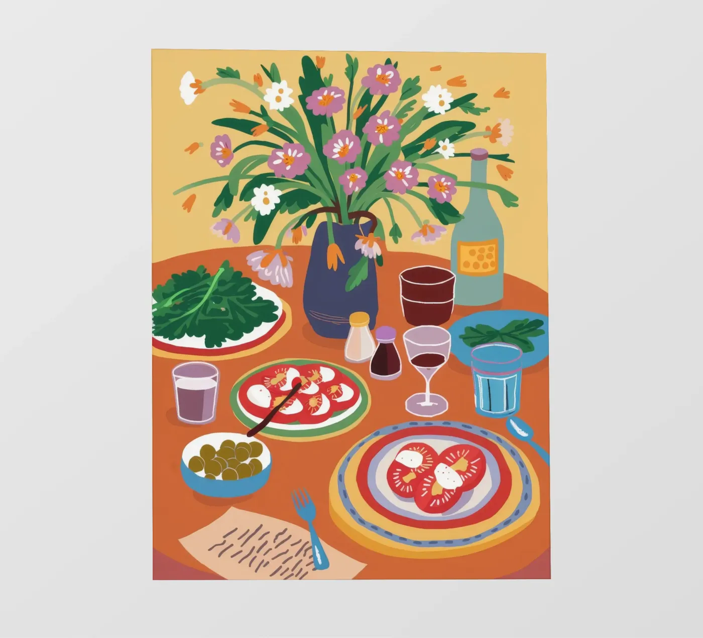 Festive Table Spread pellicola backlit da Pake Nebula