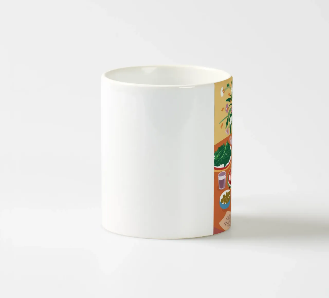 Festive Table Spread ceramic mug by Pake Nebula