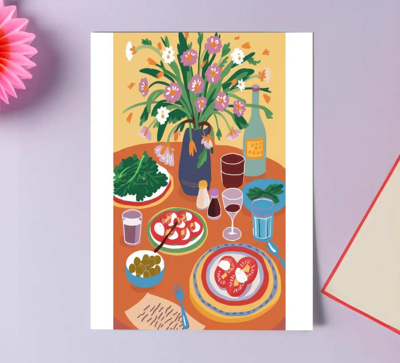 Festive Table Spread sticker sheet by Pake Nebula