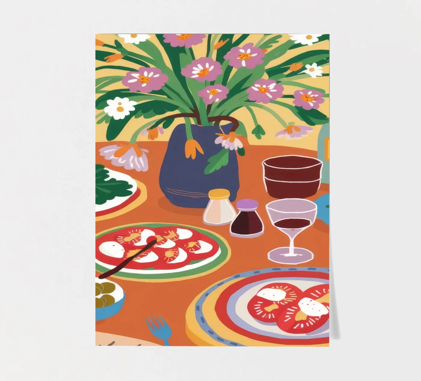 Festive Table Spread sticker sheet by Pake Nebula