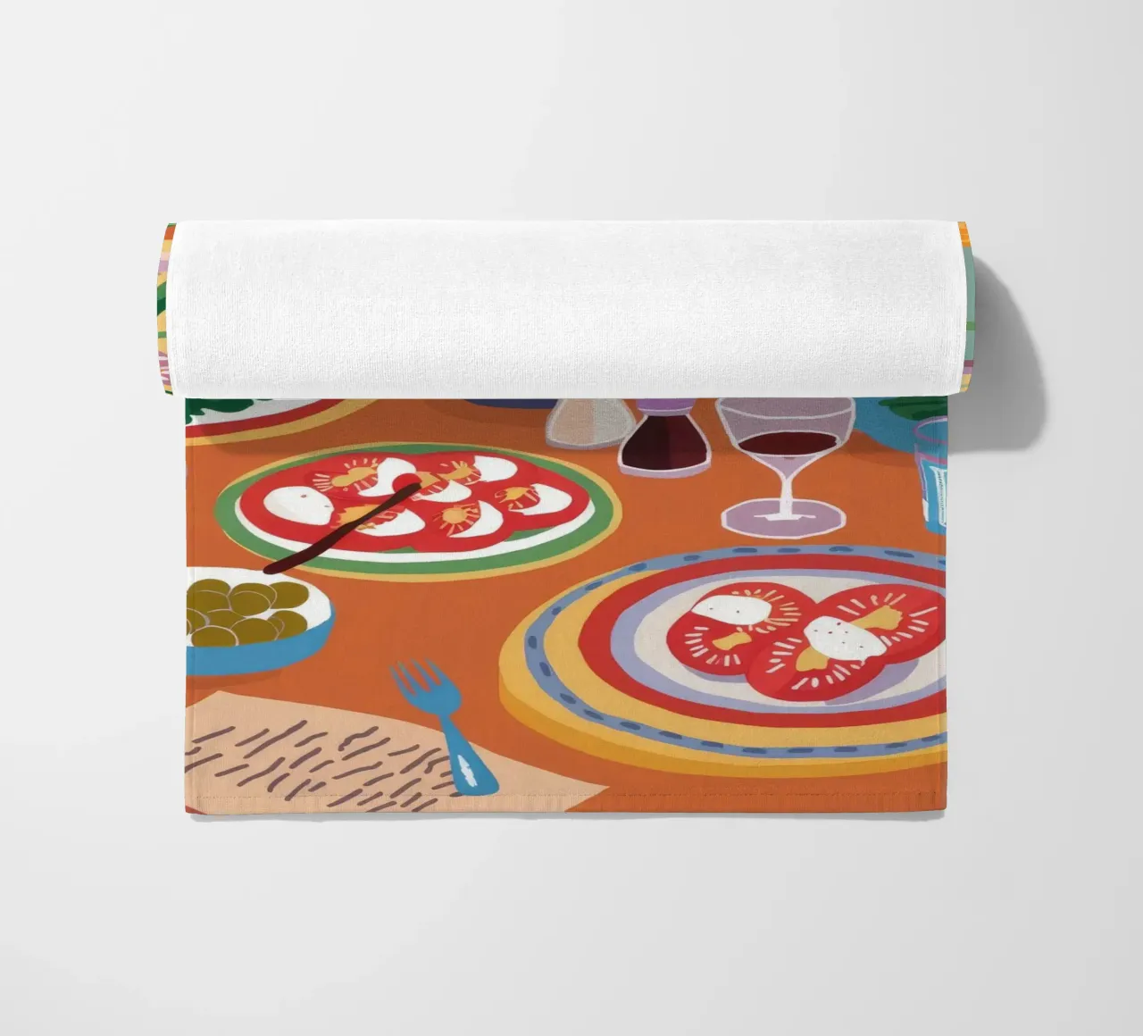 Tavola imbandita a festa product.type.towel-beach common.byCreator Pake Nebula