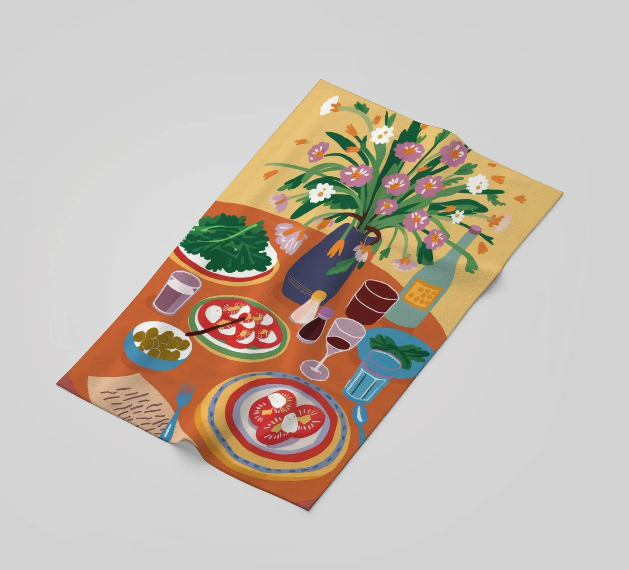 Tavola imbandita a festa product.type.towel-beach common.byCreator Pake Nebula