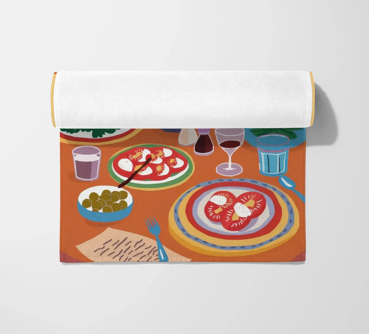 Tavola imbandita a festa product.type.towel-beach common.byCreator Pake Nebula