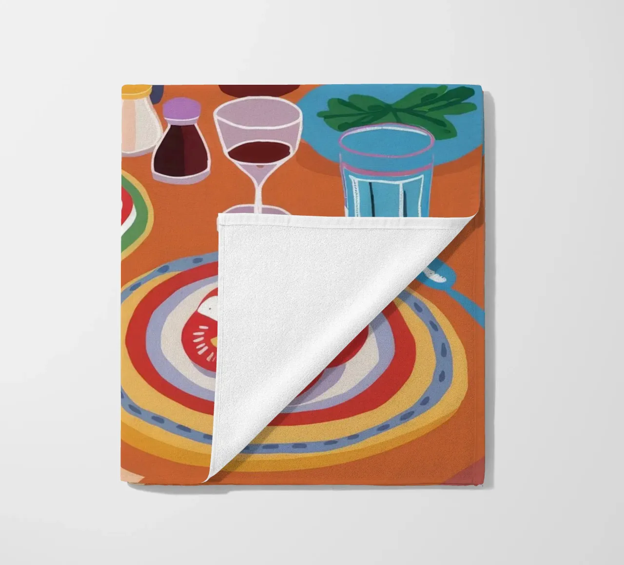 Tavola imbandita a festa product.type.towel-beach common.byCreator Pake Nebula