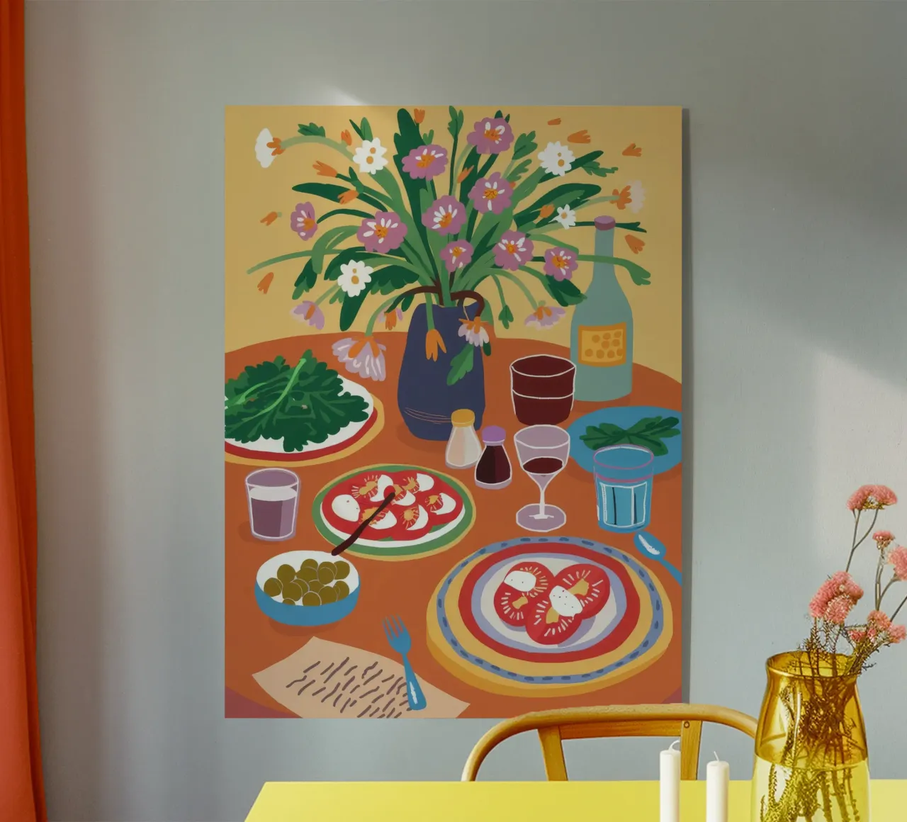 Festive Table Spread plexiglass da Pake Nebula