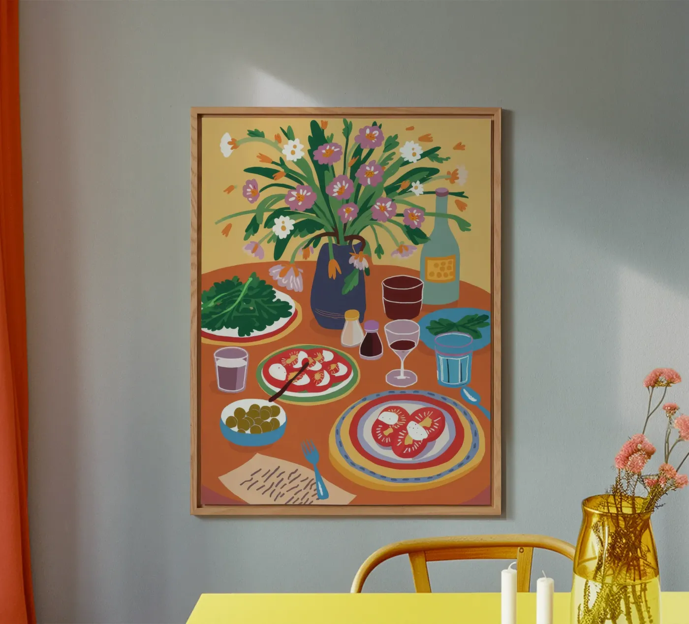 Festive Table Spread forex plate by Pake Nebula