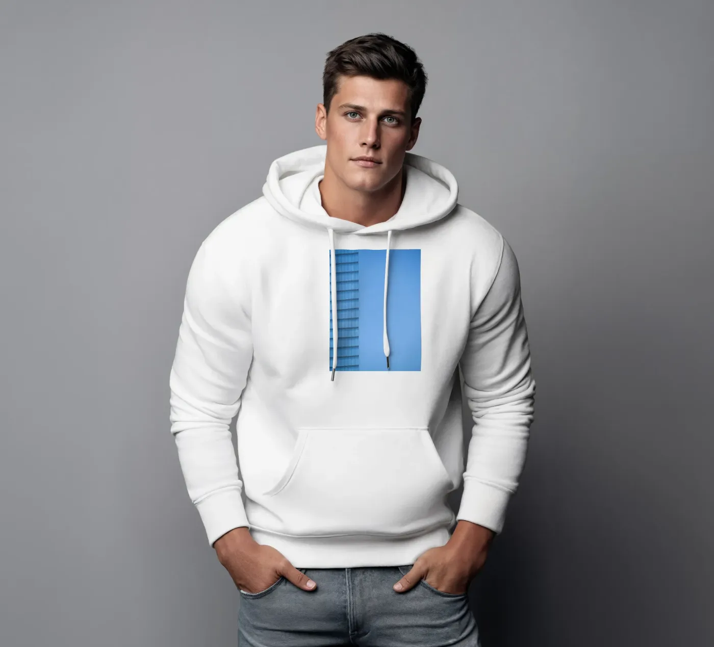 skyline building hoodie by Bleu