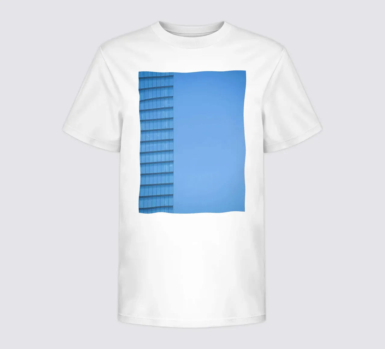 edificio skyline t-shirt bambini da Bleu