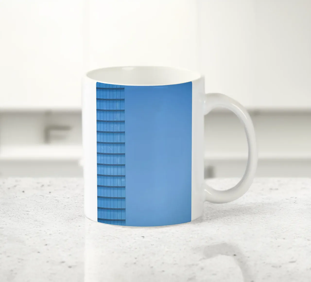 skyline building ceramic mug by Bleu