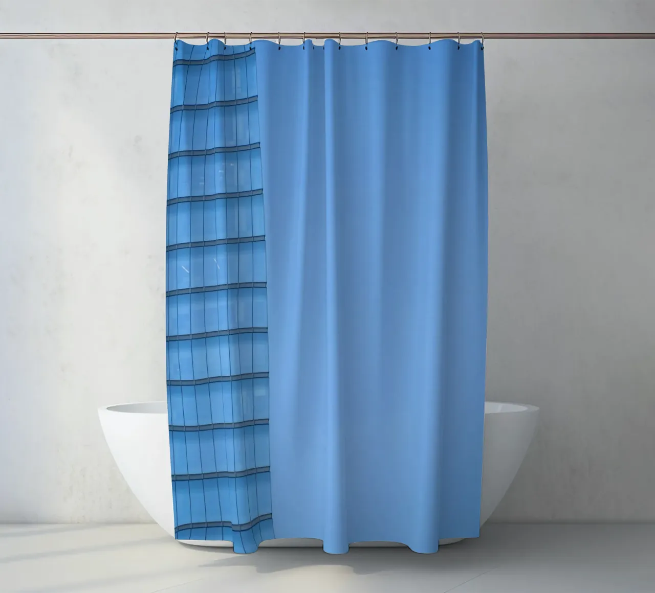 edificio skyline tenda da doccia da Bleu