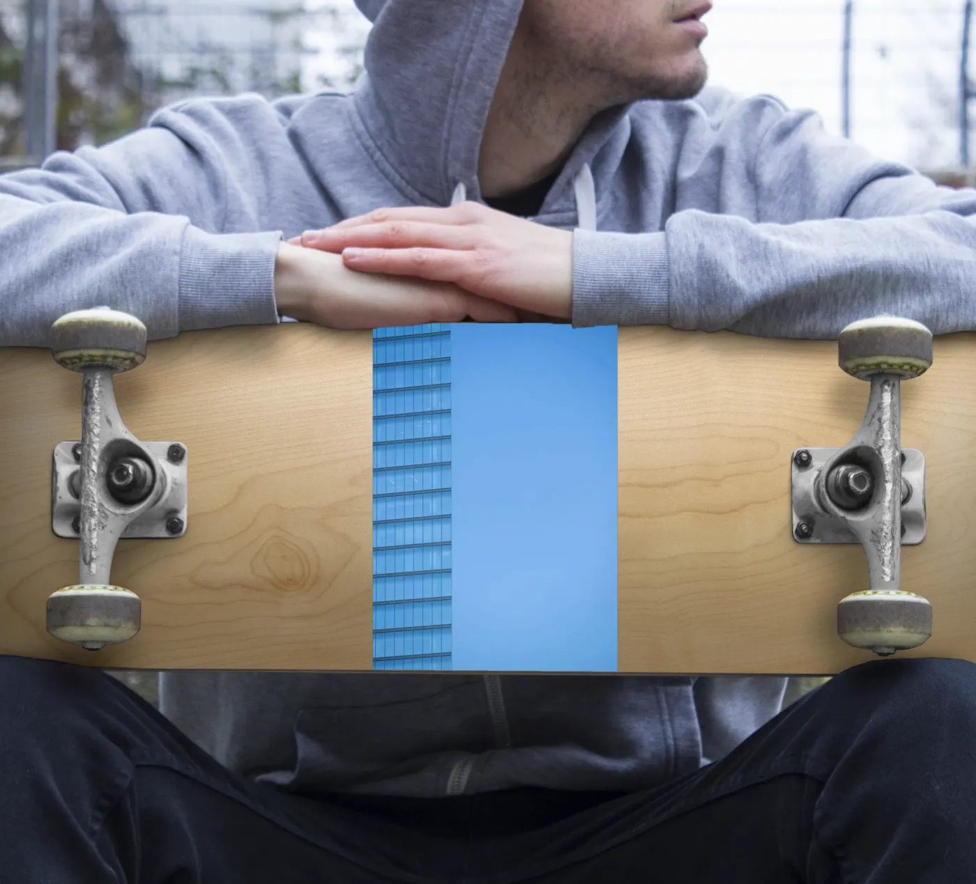 skyline building adesivo da Bleu