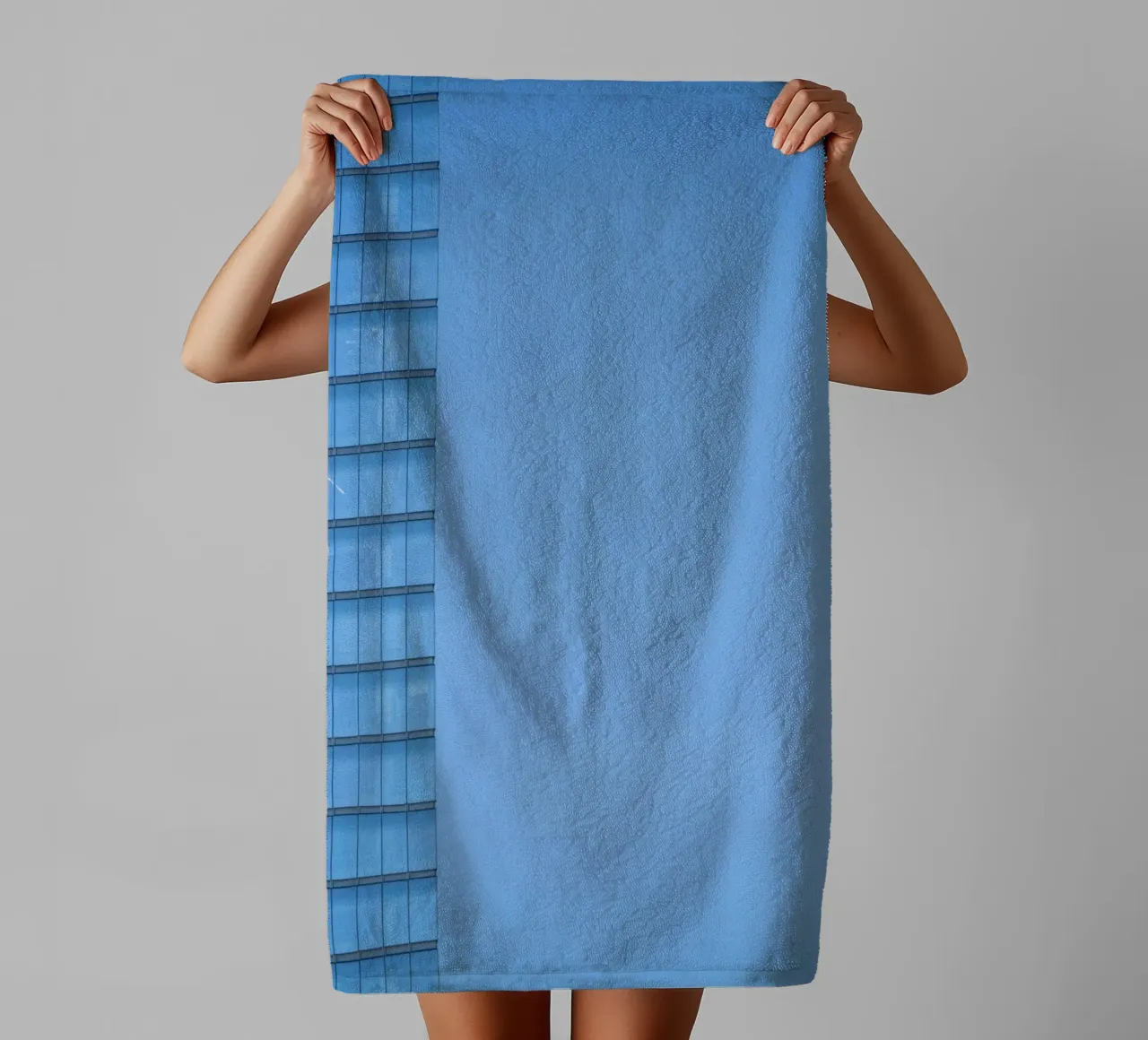 edificio skyline asciugamano da bagno da Bleu