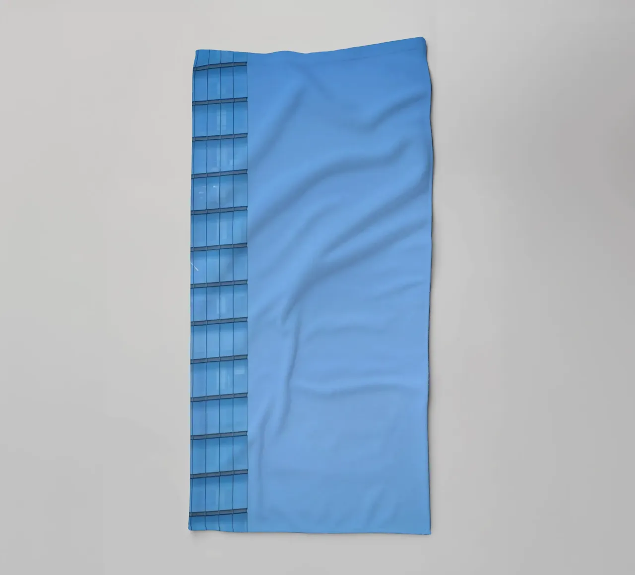 edificio skyline asciugamano da bagno da Bleu