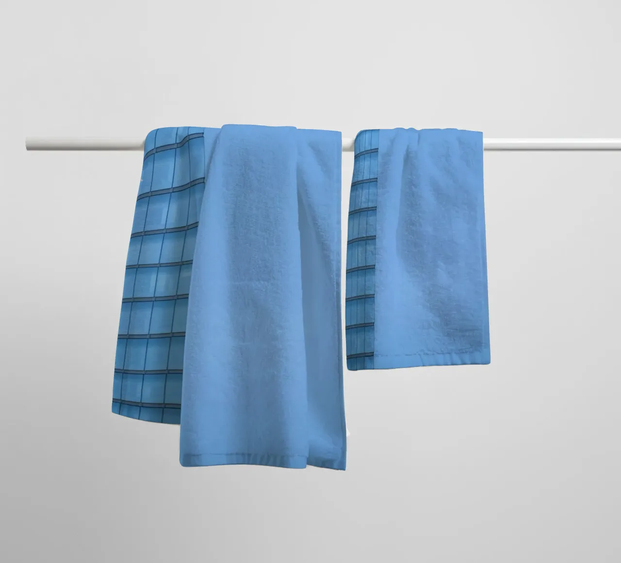 edificio skyline asciugamano da bagno da Bleu