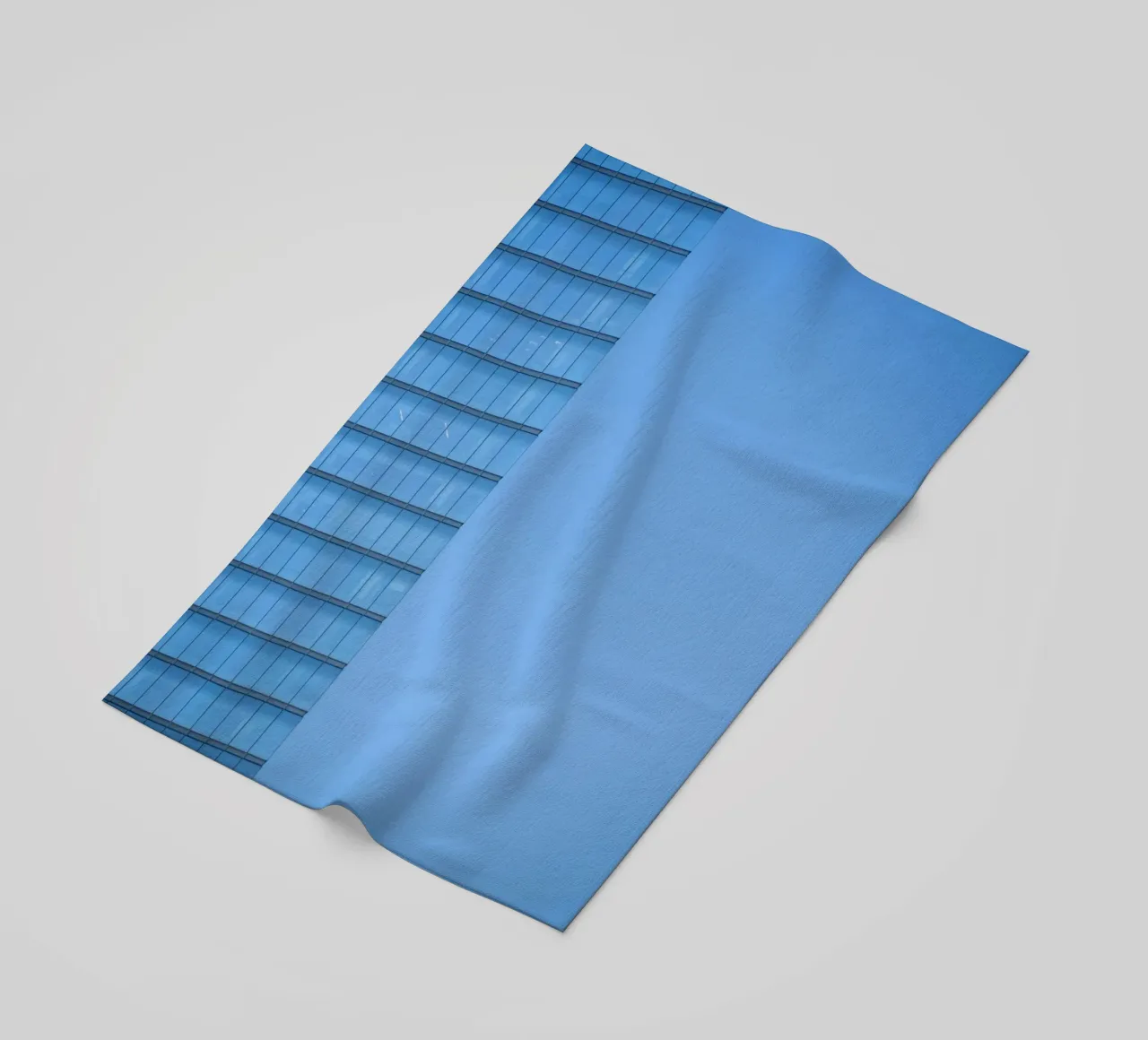 bâtiment skyline serviette de plage de Bleu