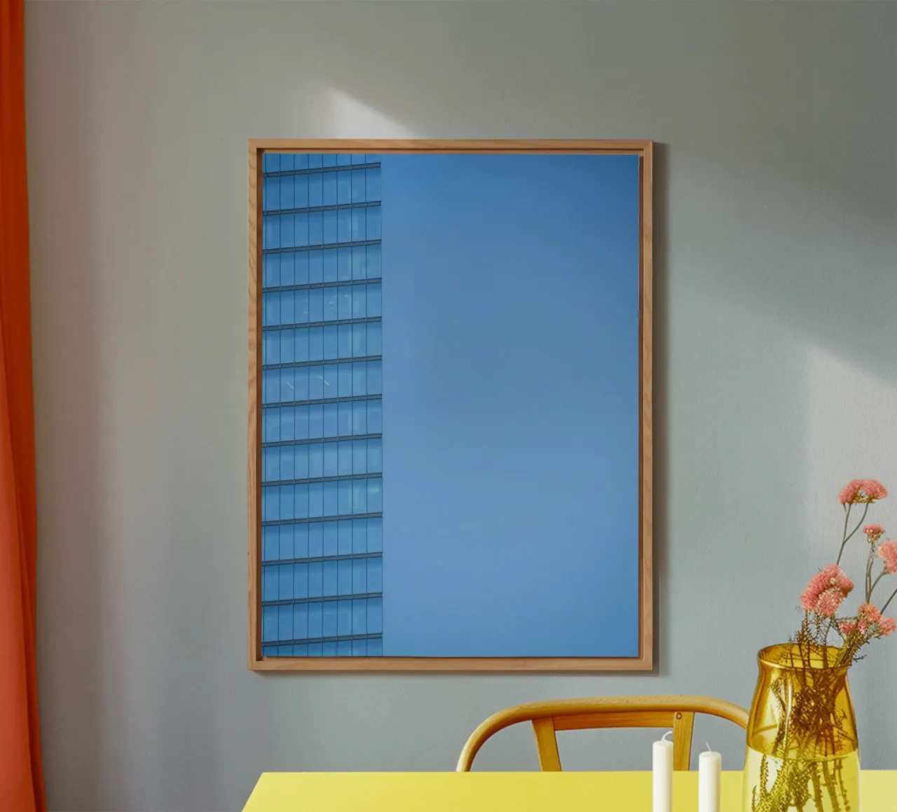 Skyline-Gebäude Forex-Platte von Bleu