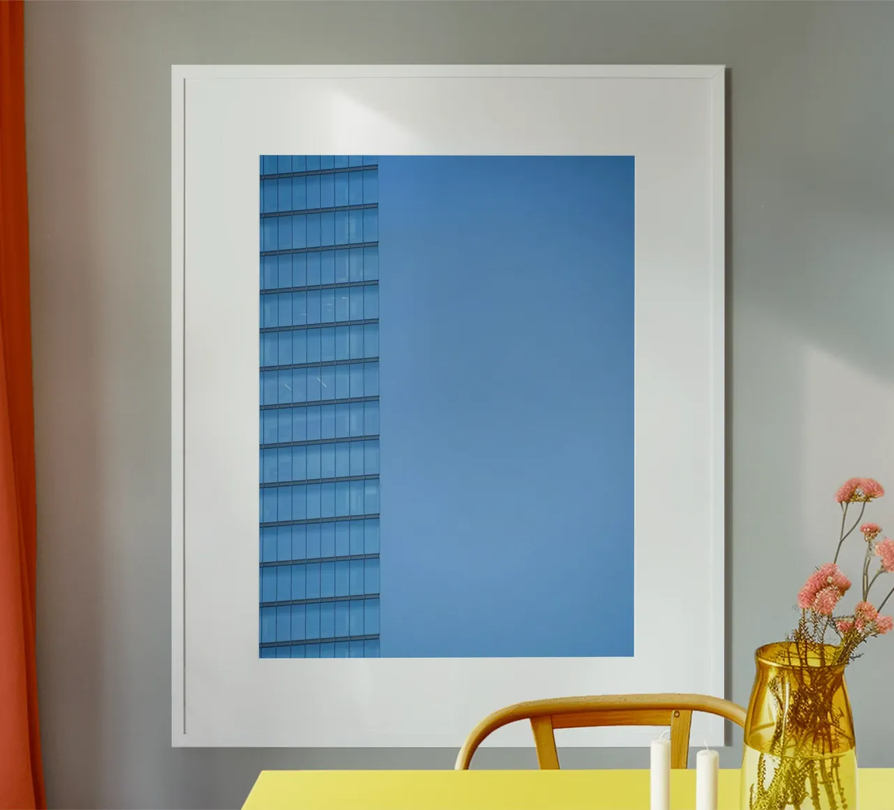 Skyline-Gebäude Poster von Bleu