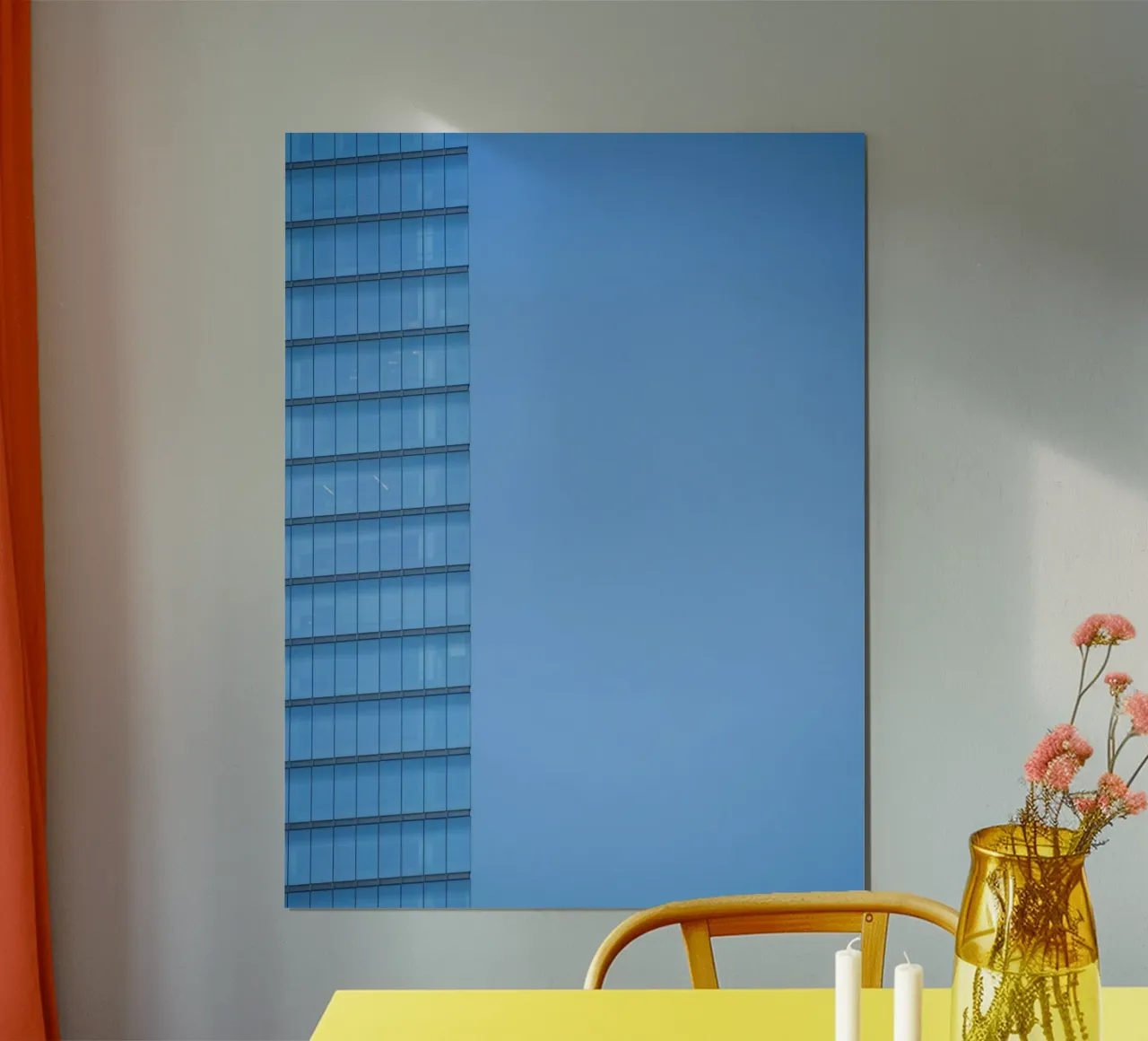 Skyline-Gebäude Poster von Bleu