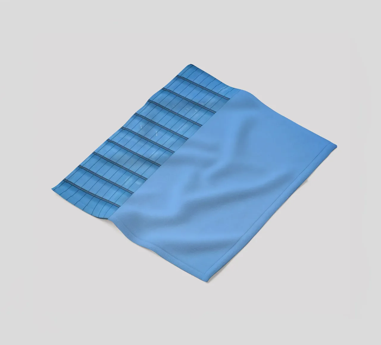 skyline building fleece blanket by Bleu