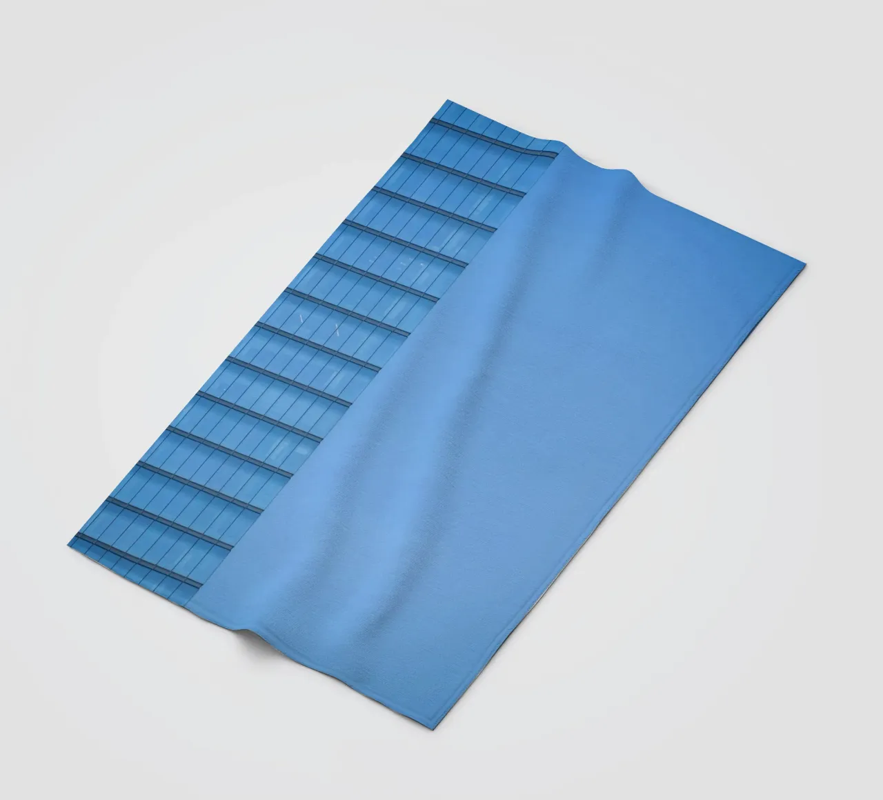 skyline building fleece blanket by Bleu