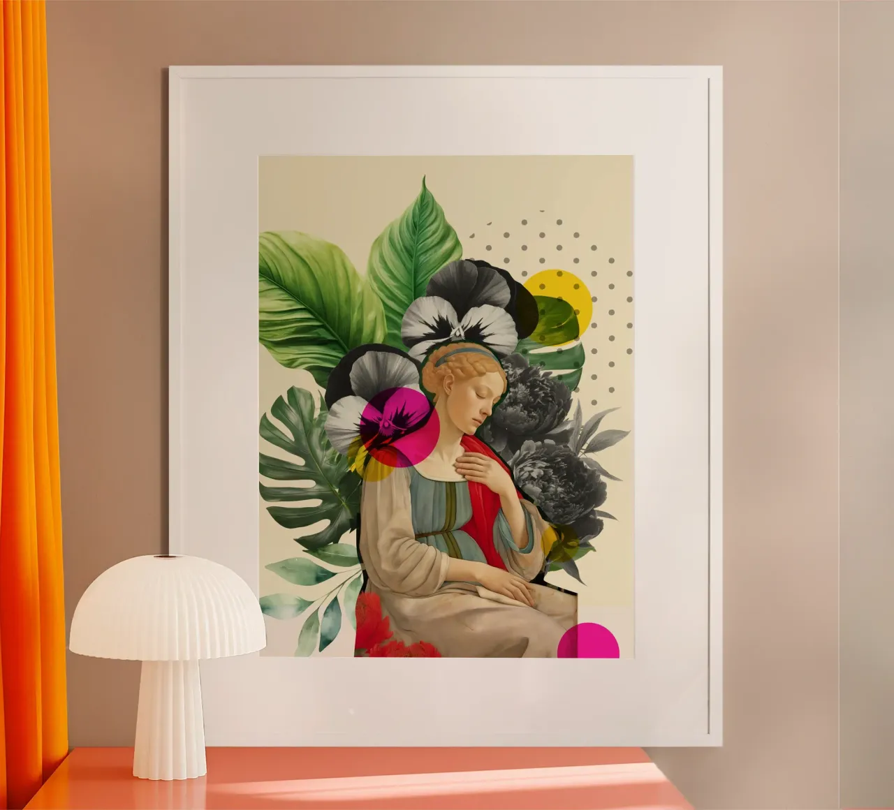 The Garden of Stillness poster con telaio in legno da Indigo Rain