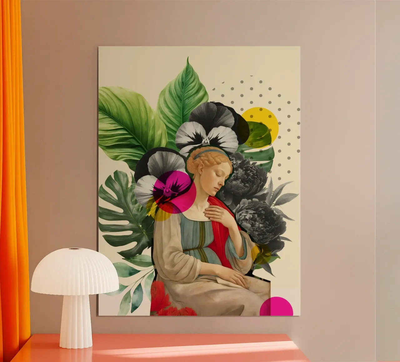 The Garden of Stillness poster con telaio in legno da Indigo Rain