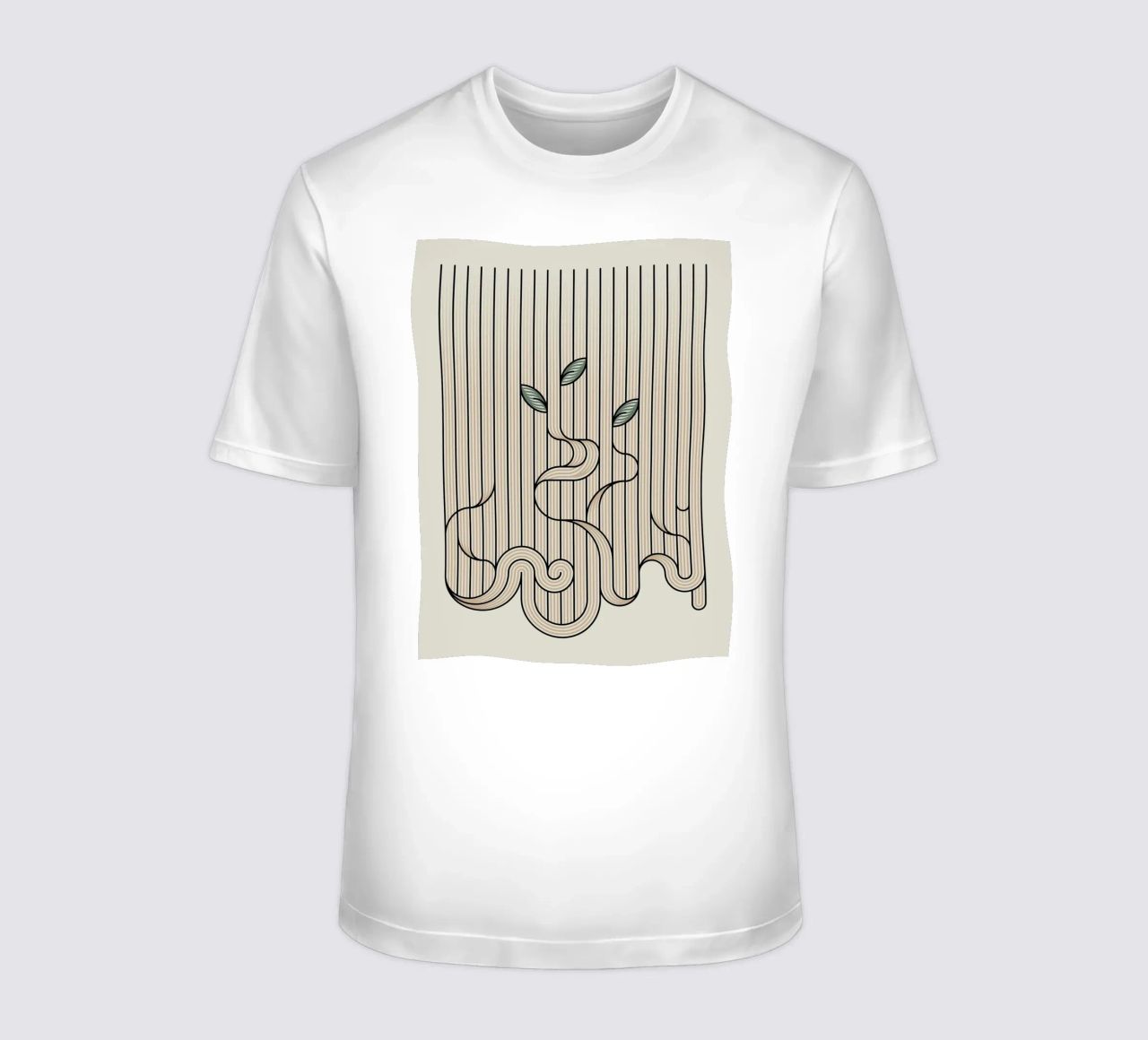 linee curve t-shirt da hinity