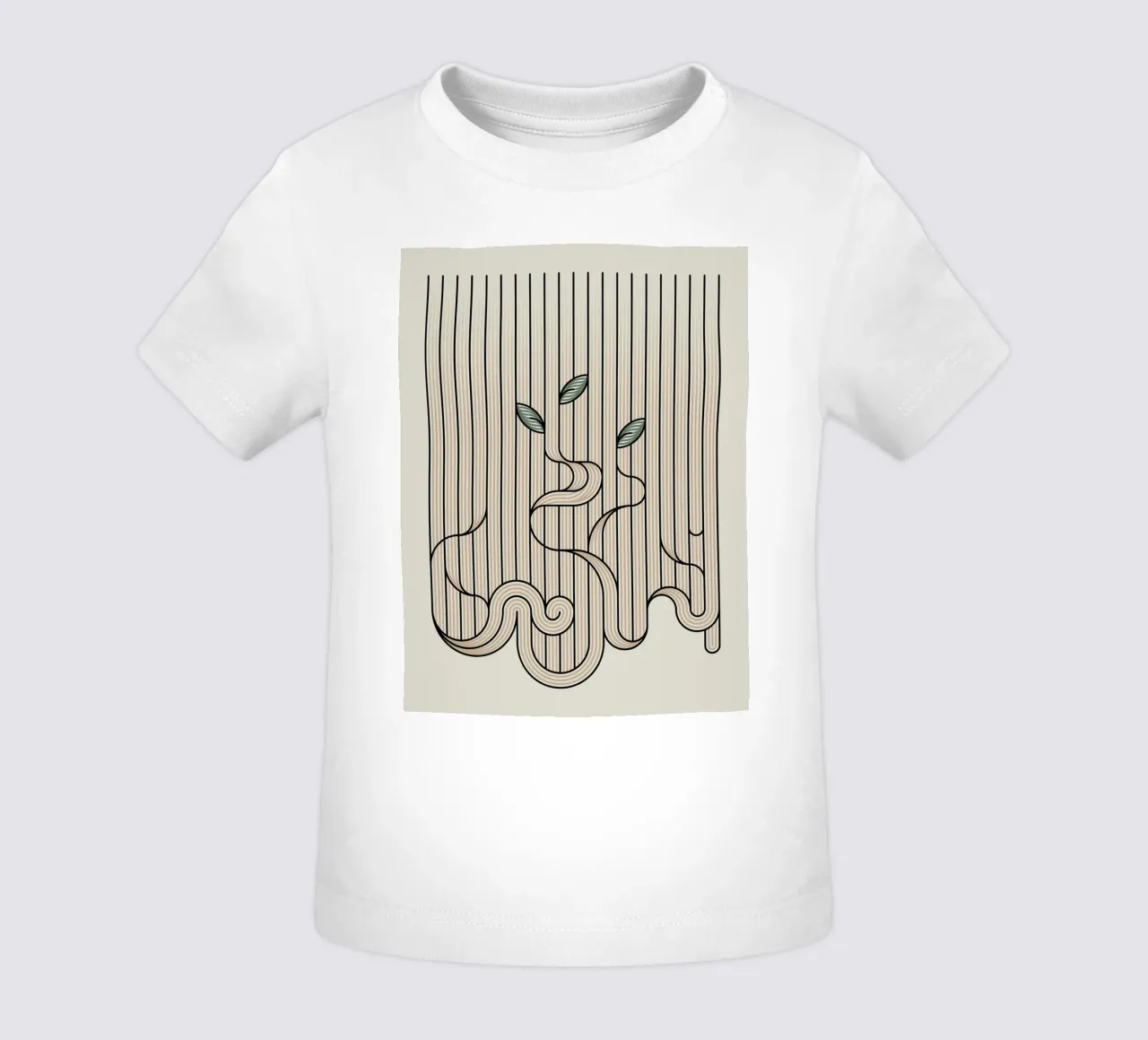 Linien Kurven Baby T-Shirt von hinity