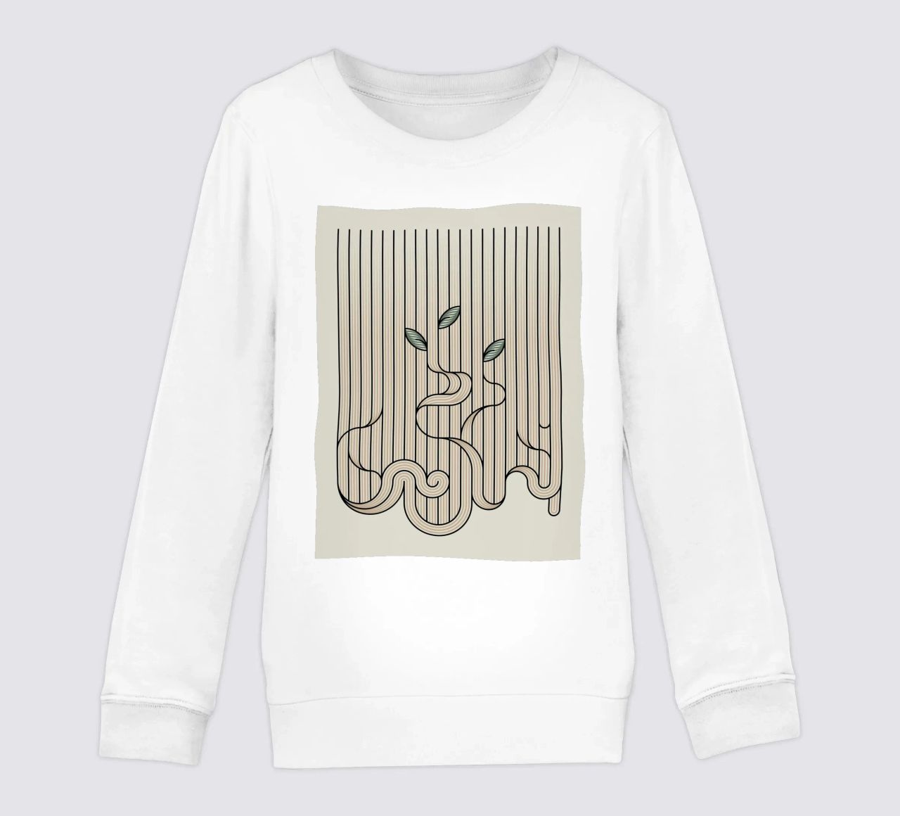linee curve felpa bambino da hinity