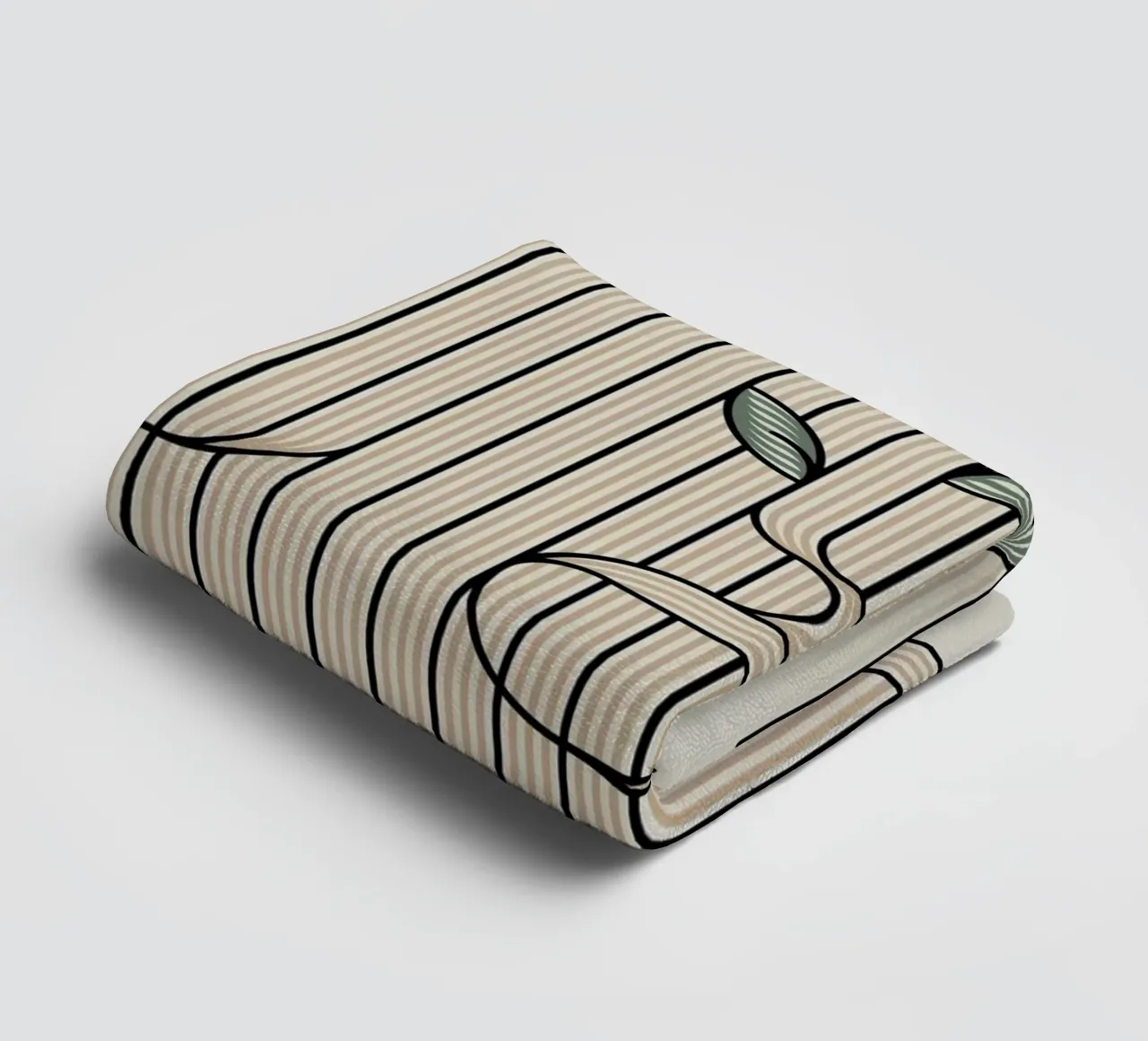 Linien Kurven Handtuch von hinity