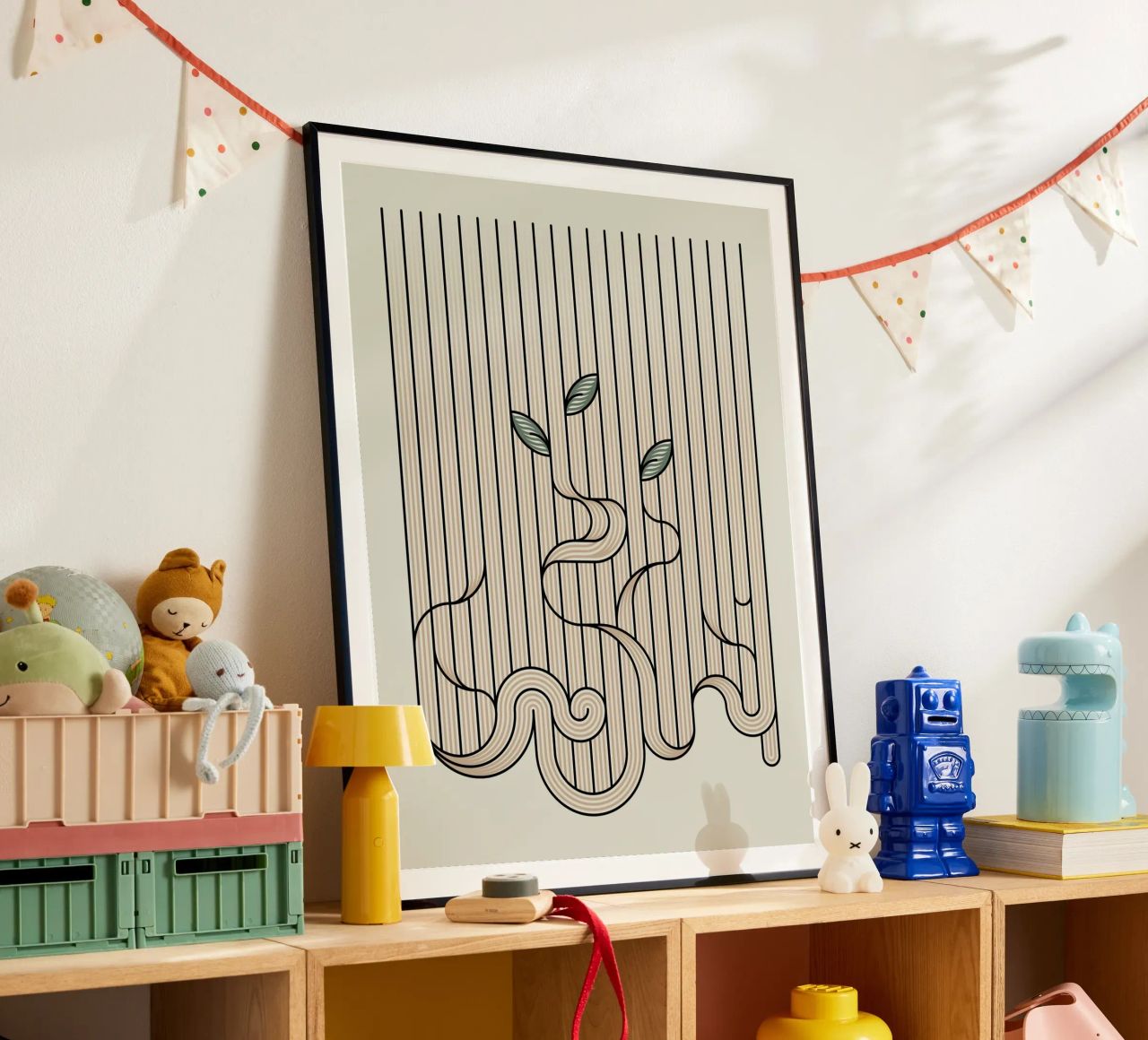linee curve poster da hinity