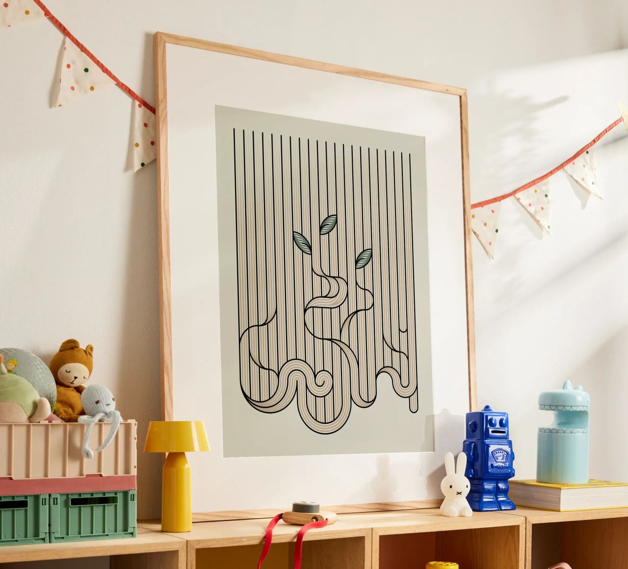 linee curve poster da hinity