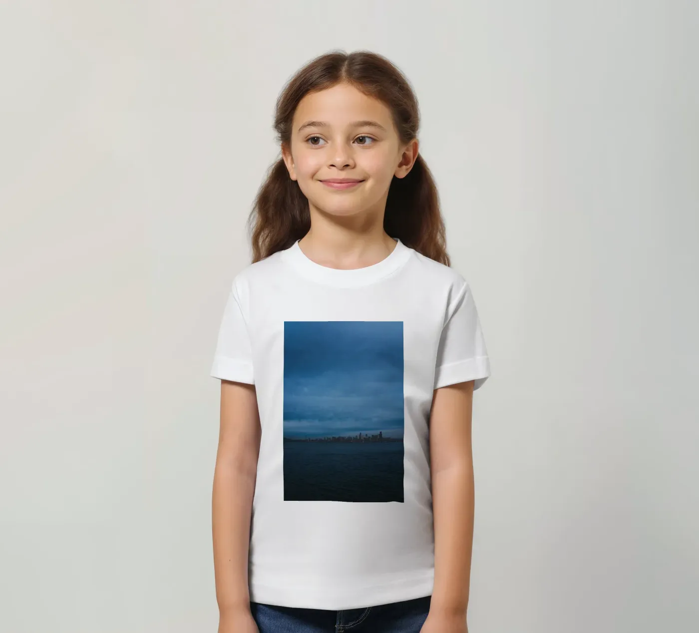 dark cloudy kinder t-shirt van Bleu