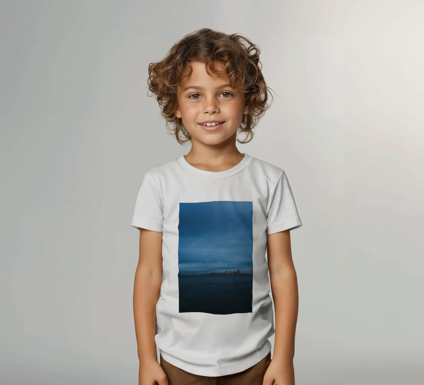 dark cloudy kinder t-shirt van Bleu