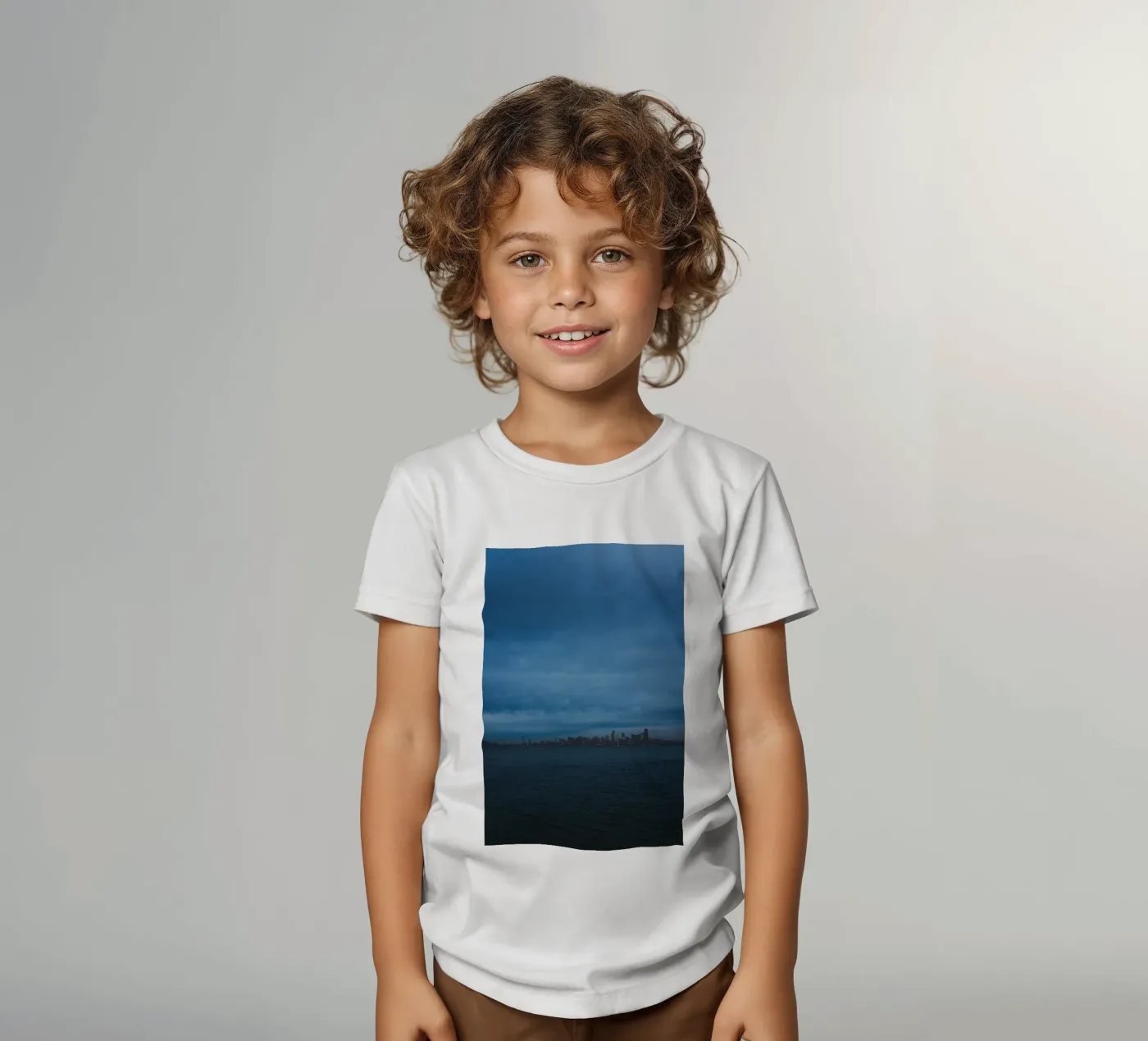 dark cloudy kinder t-shirt van Bleu