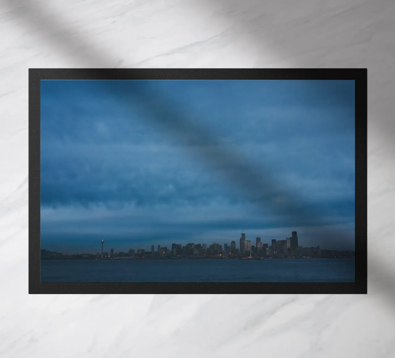 dark cloudy doormat by Bleu