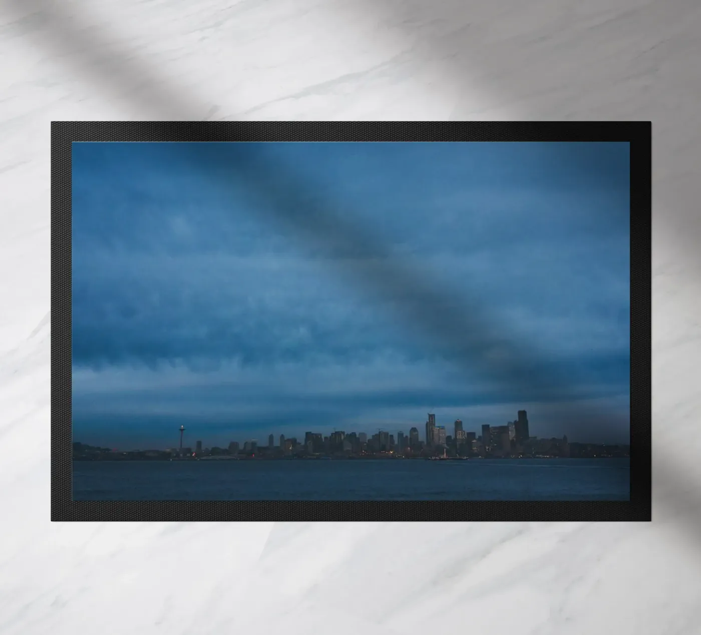 dark cloudy doormat by Bleu