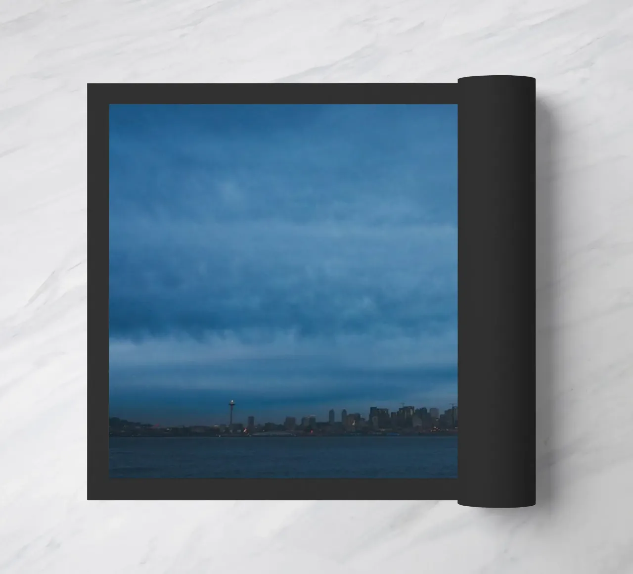 dark cloudy doormat by Bleu