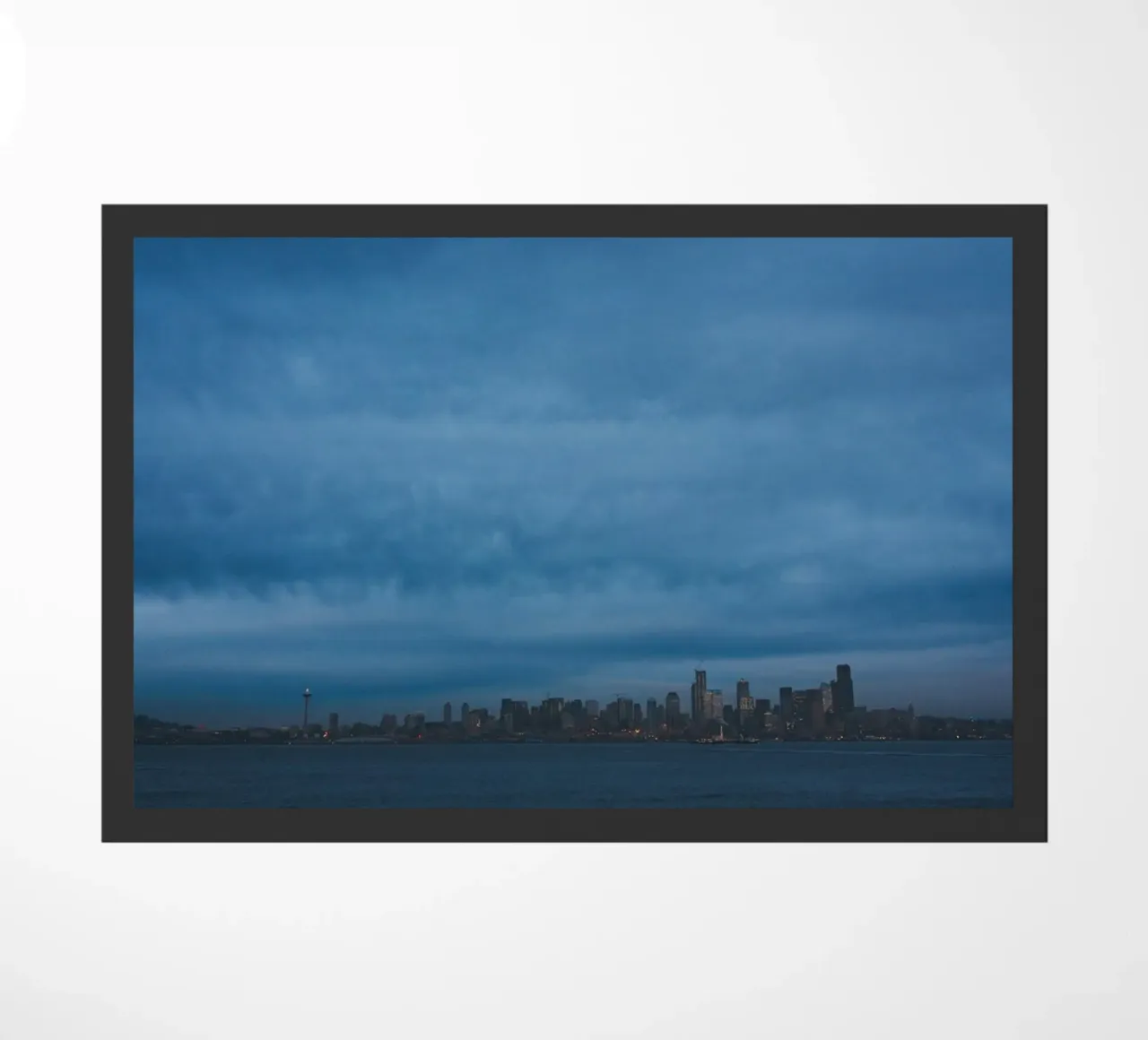 dark cloudy doormat by Bleu