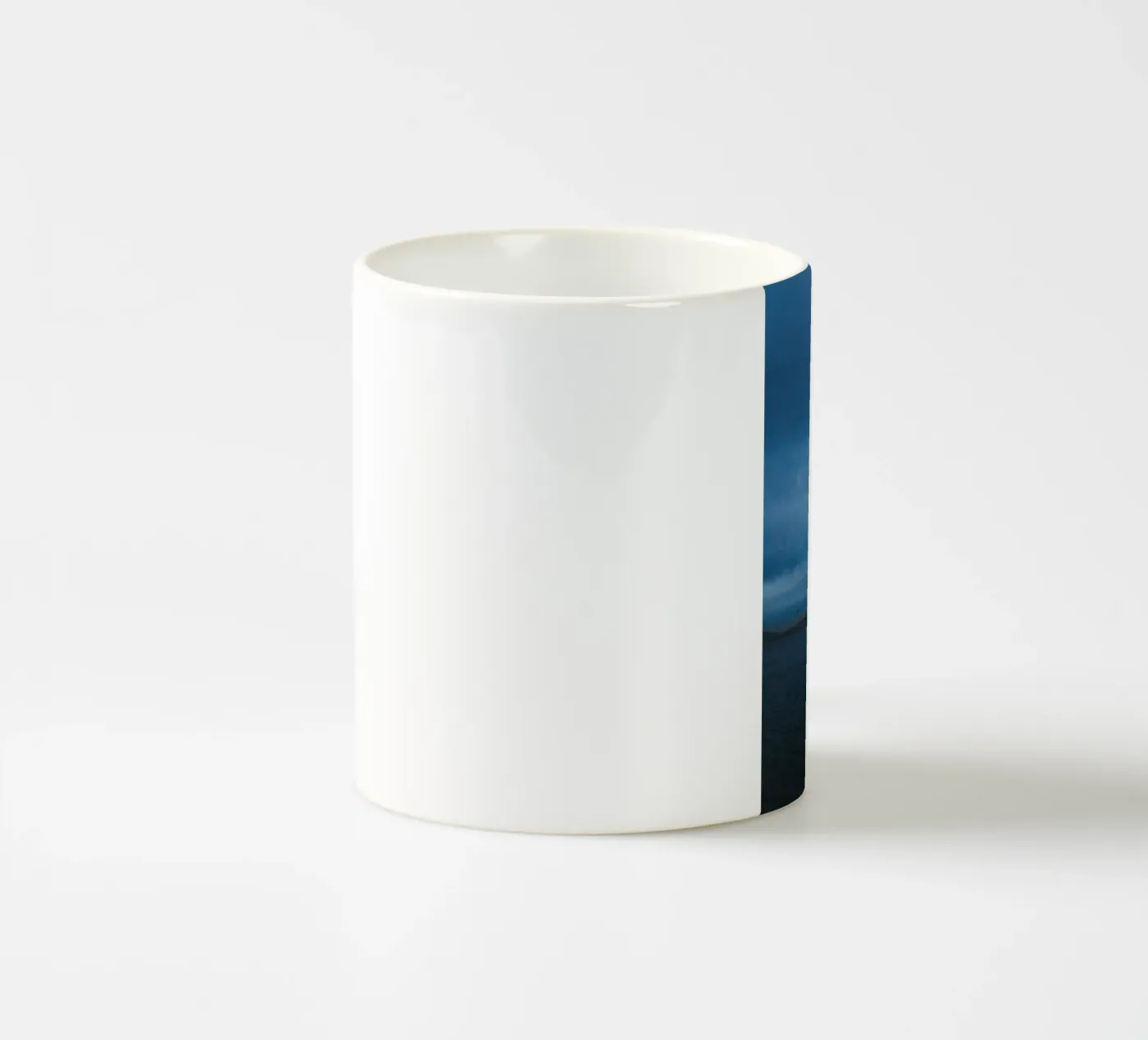 dark cloudy ceramic mug by Bleu