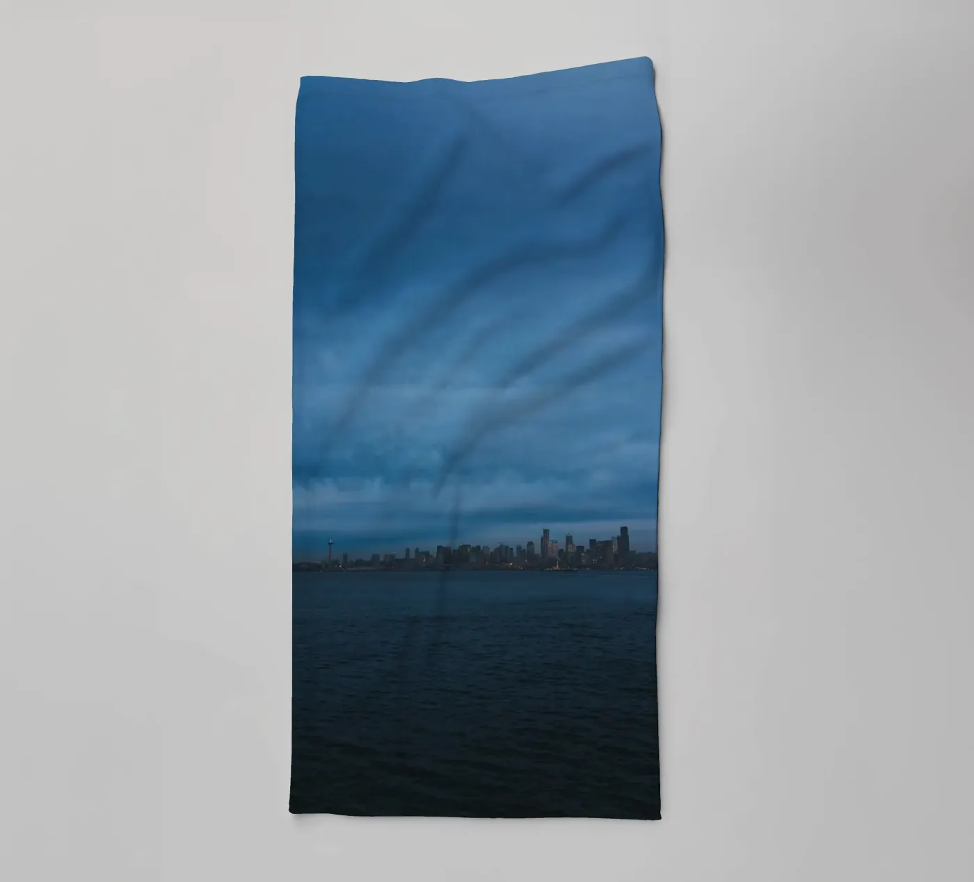 dark cloudy towel by Bleu