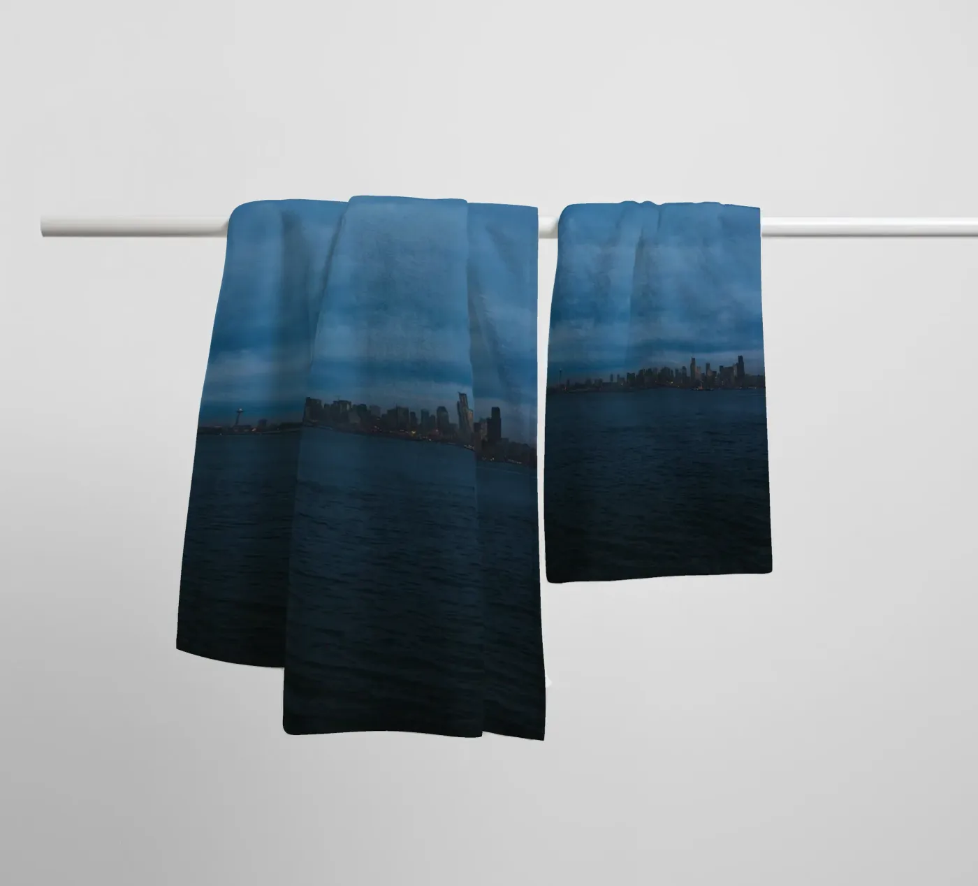 dark cloudy towel by Bleu