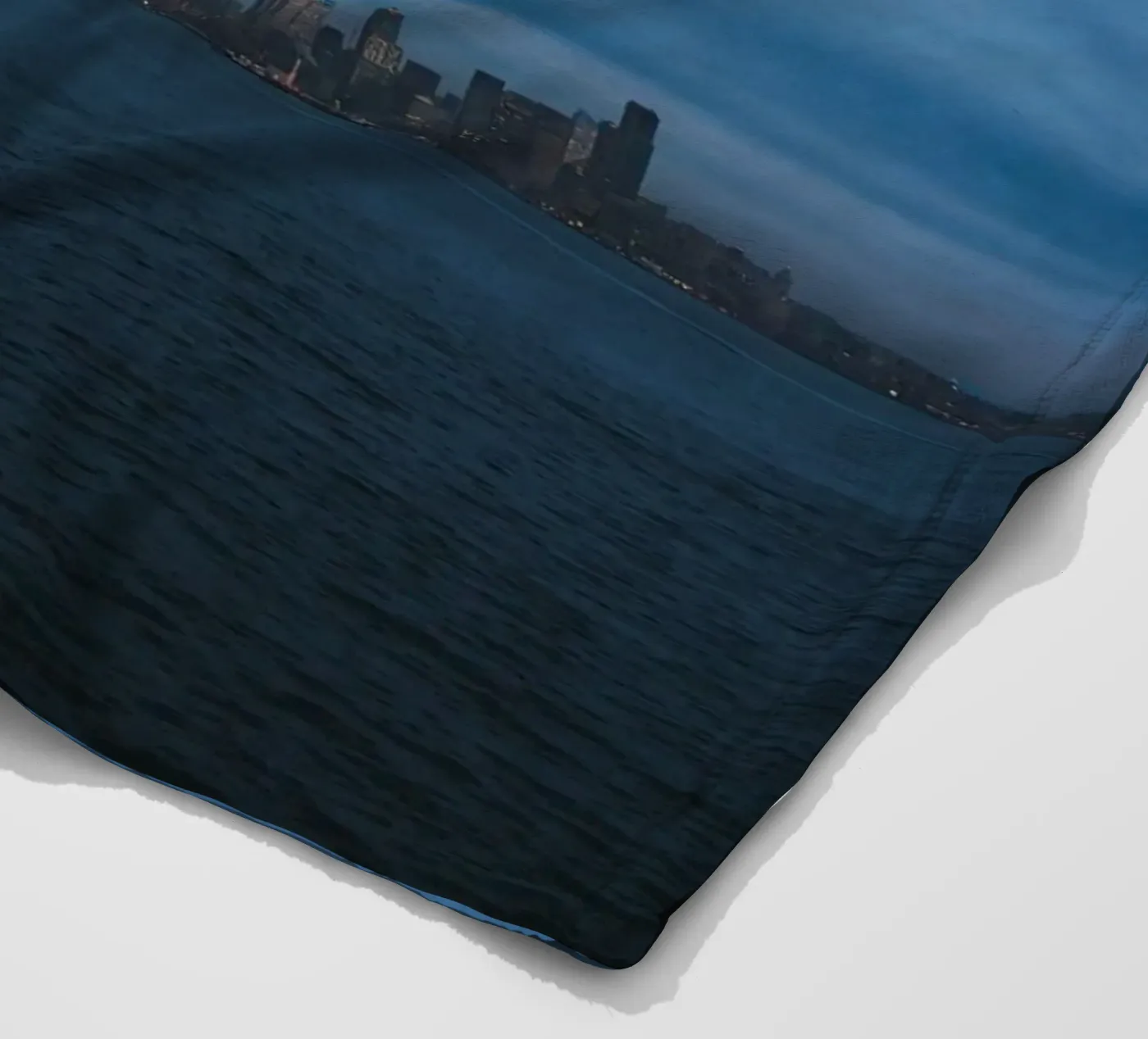 dark cloudy fleece blanket by Bleu