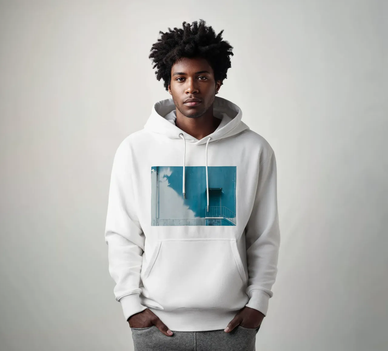 pace delle scale felpa con cappuccio da Bleu