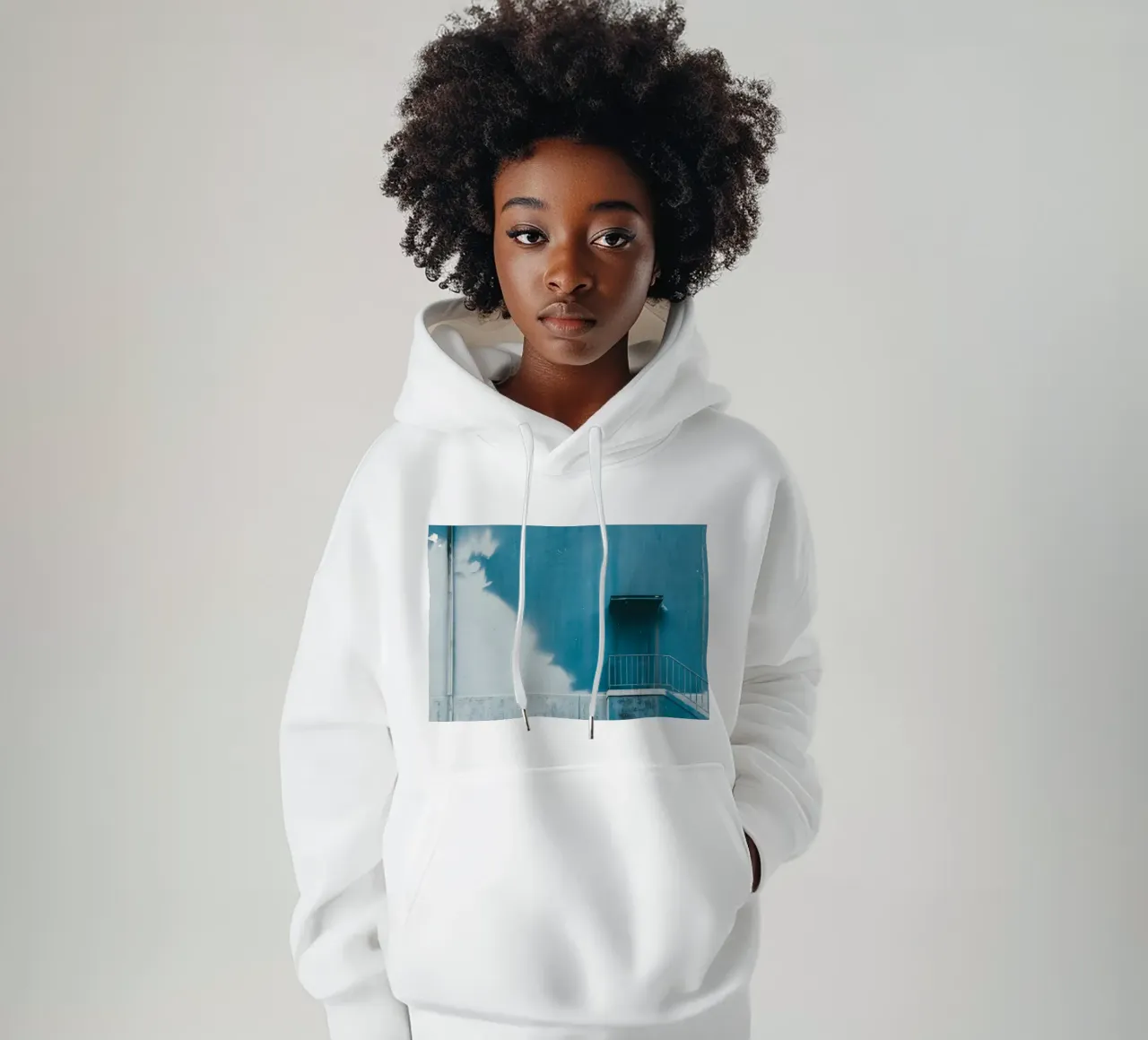 pace delle scale felpa con cappuccio da Bleu