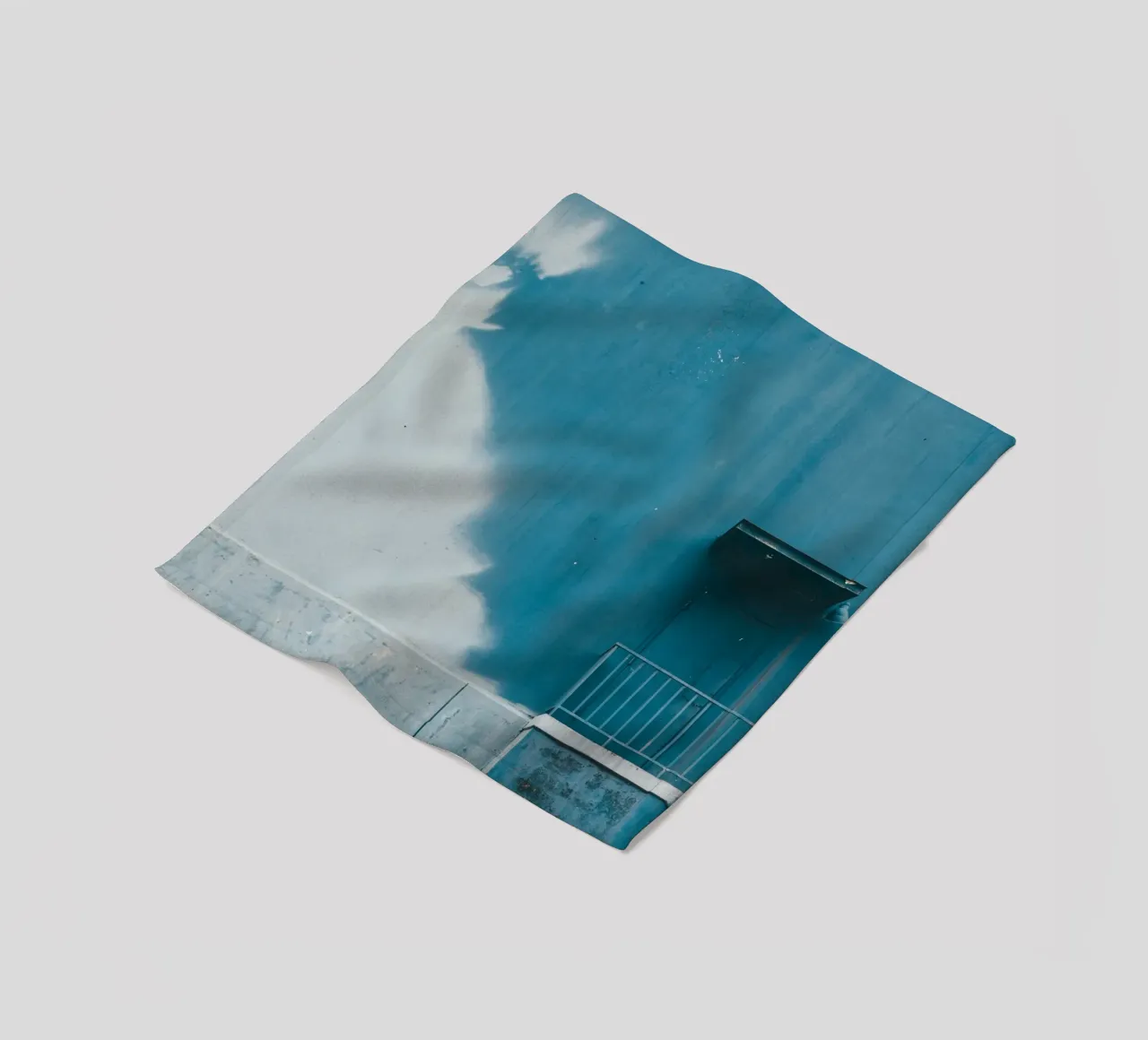 pace delle scale coperta in pile da Bleu